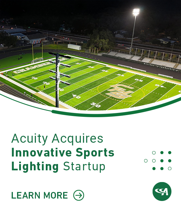 Acuity Acquires Innovative Sports Lighting Startup